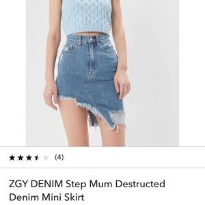 ZGY denim mini Skirt